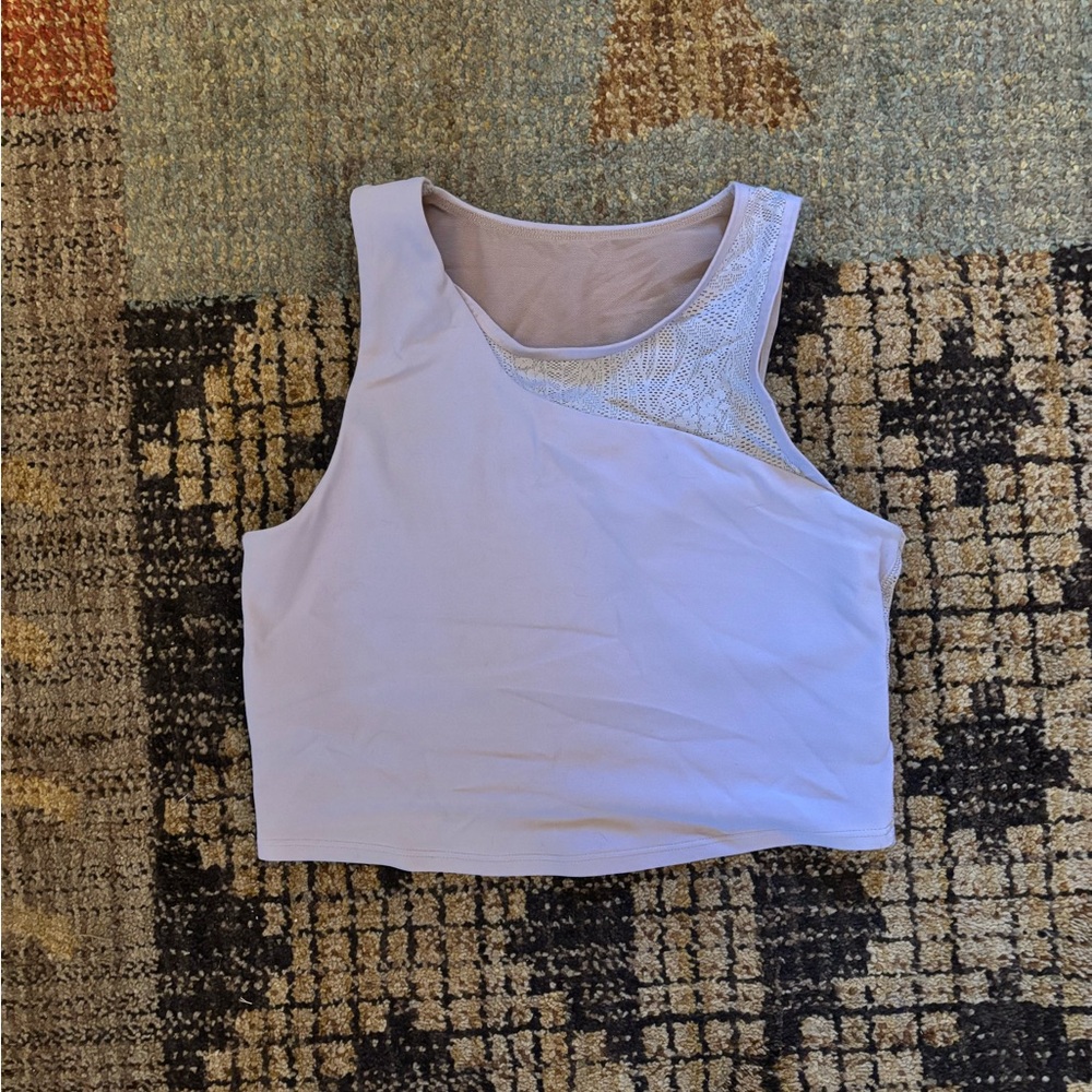 Athleta exercise tank with Lace Detail